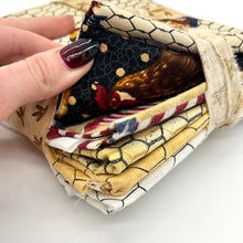 Load image into Gallery viewer, &#39;Aint Nobody Here but us Chickens!&#39; (Moda, Kaufmen, Nerium: 3 Fat Quarters, 3 1/3yds)
