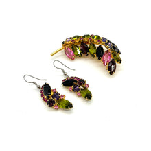 Load image into Gallery viewer, Juliana Vintage Rhinestone Brooch and Earrings
