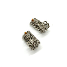 Load image into Gallery viewer, Ugo Correani Silver-Tone Chain Link Earrings (clip-on)
