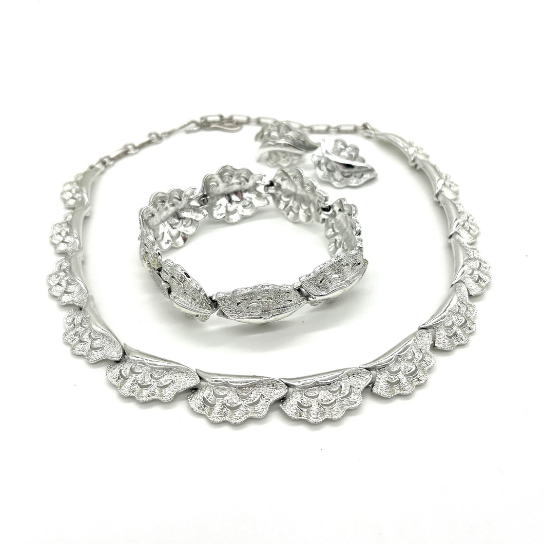 Coro Necklace, Bracelet, and Earring Set
