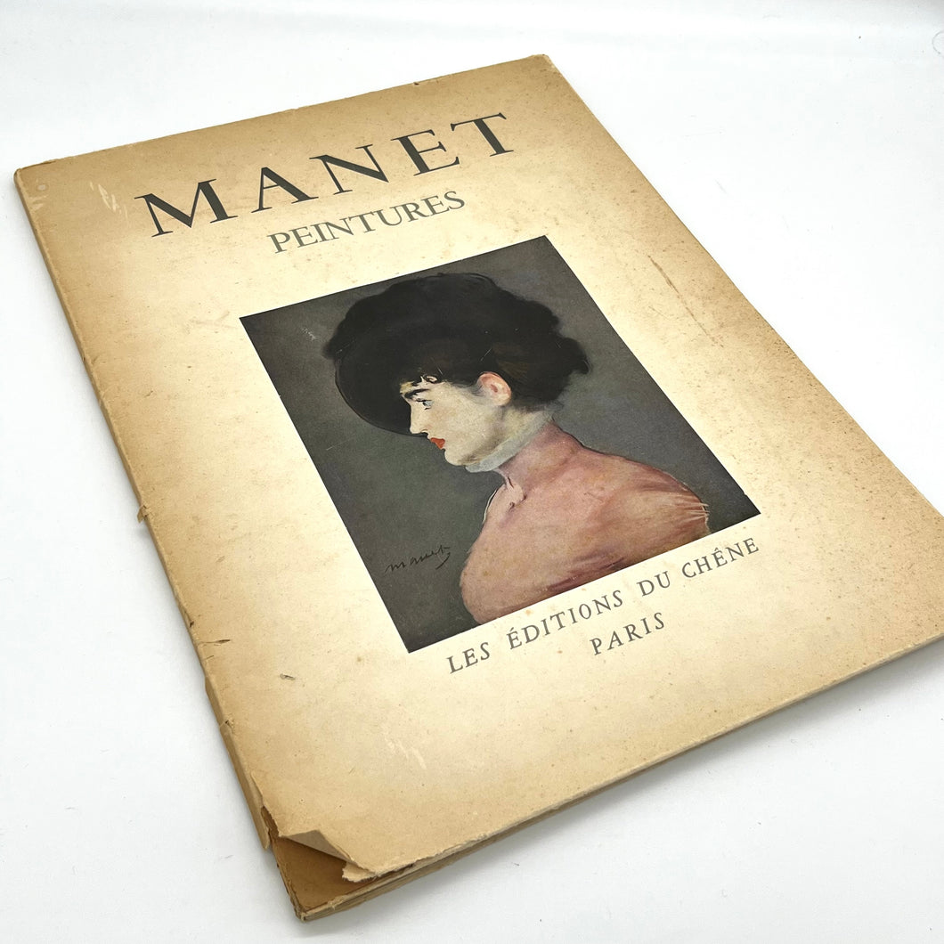 Antique 1949 Manet Paintings Litho Prints Book Set (16 Prints)