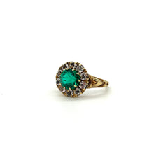 Load image into Gallery viewer, 10k Yellow Gold Ring w/ Green Stone (size 6.5)
