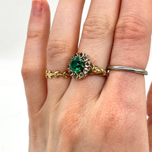 Load image into Gallery viewer, 10k Yellow Gold Ring w/ Green Stone (size 6.5)
