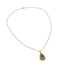 Load image into Gallery viewer, 14k Gold Swans Pendant Necklace
