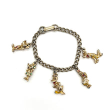 Load image into Gallery viewer, Vintage D*sney Charm Bracelet (small, possibly child sized)

