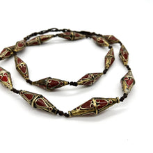 Load image into Gallery viewer, Afghan Bicone Bead Necklace
