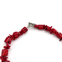 Load image into Gallery viewer, Red Dyed Coral Necklace
