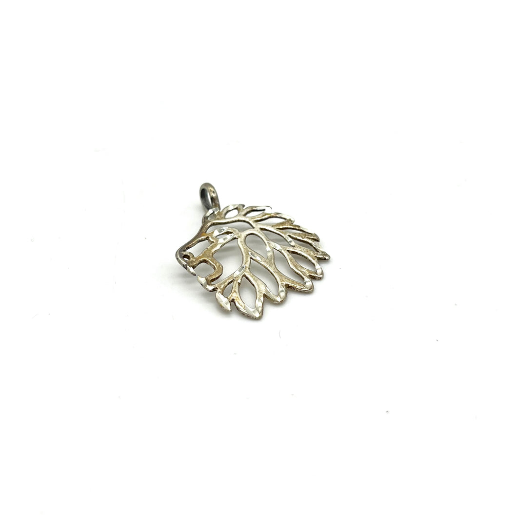 Sterling Lion's Head Pendant