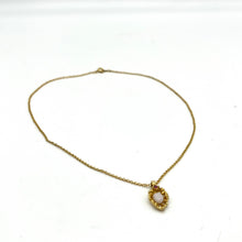 Load image into Gallery viewer, Van Doren Opal &amp; Ruby Gold-toned Necklace
