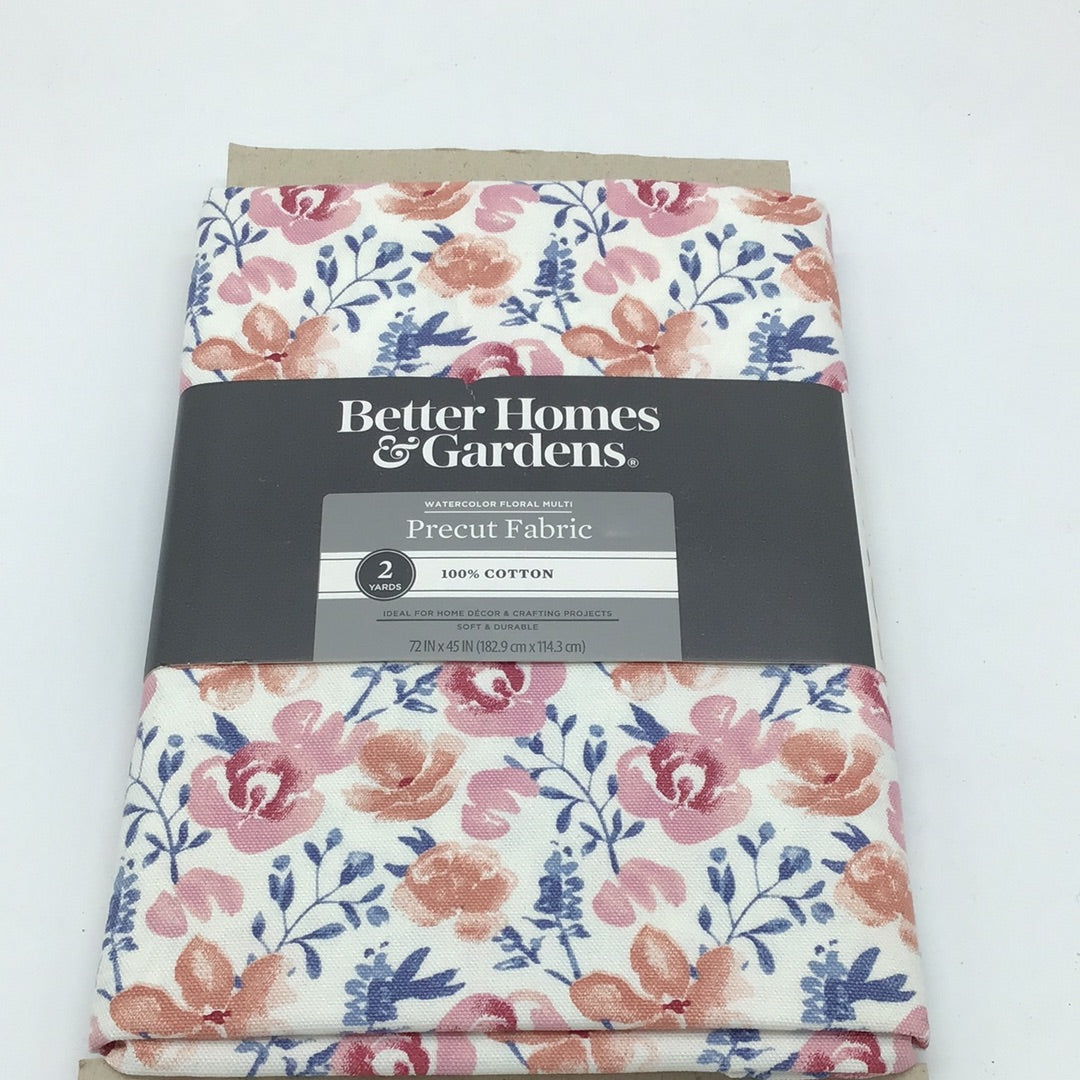 Better Homes & Garden Pre-Cut Fabric- Watercolor Floral Multi